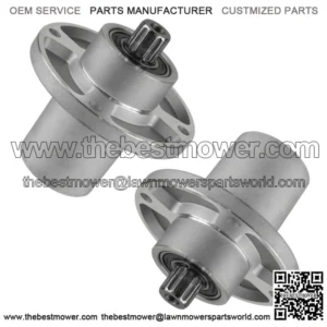 2 Spindle Assembly Fits Hustler Raptor Sport Flip-Up 36 42 48 54 60 Inch 601804