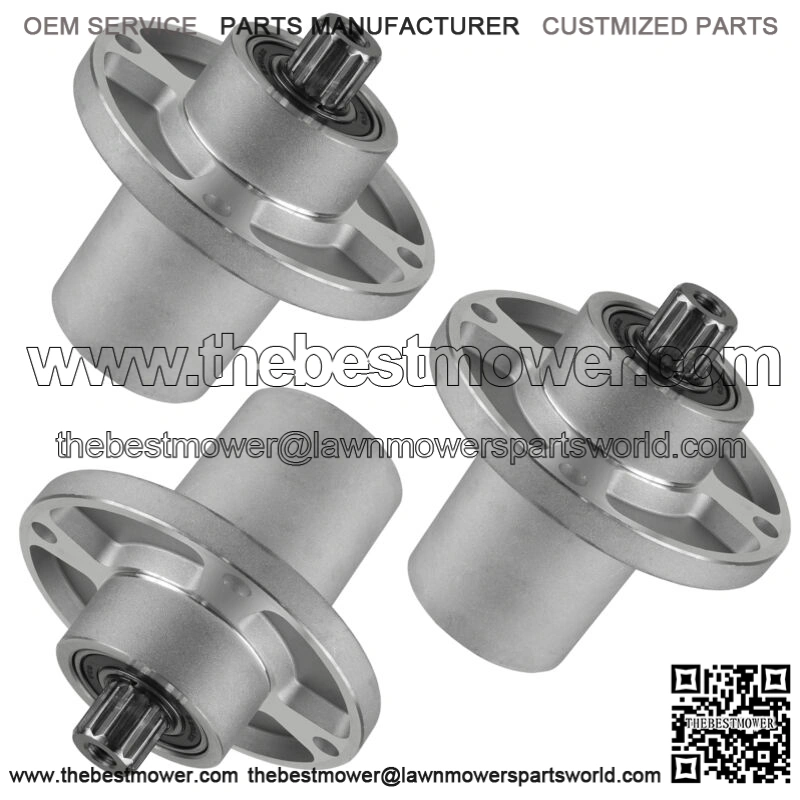 3 Spindle Assembly Fits Hustler Raptor Sport Flip-Up 36 42 48 54 60 Inch 601804