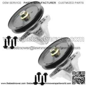 2 Spindle Assembly W/Pulley Bolt For MTD T1000 T1200 T1300 T1400 T1800 M1642