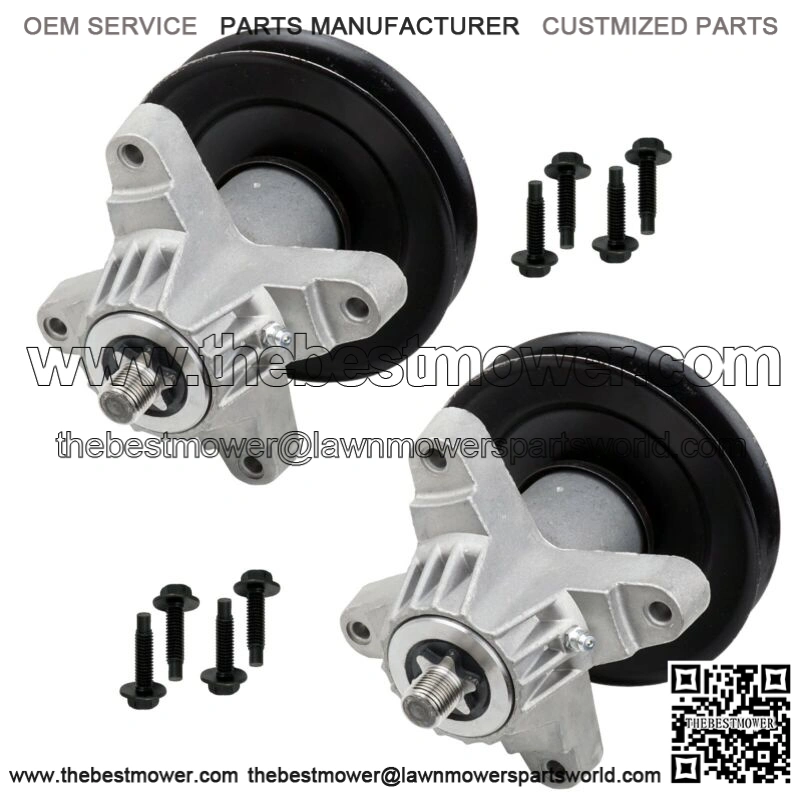 2 Spindle Assembly W/Bolt for MTD Cub Cadet 618-04474 618-04474A 618-04474B