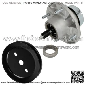 Spindle Assembly W/Pulley 48" Deck For John Deere X360 X500 X520 X530