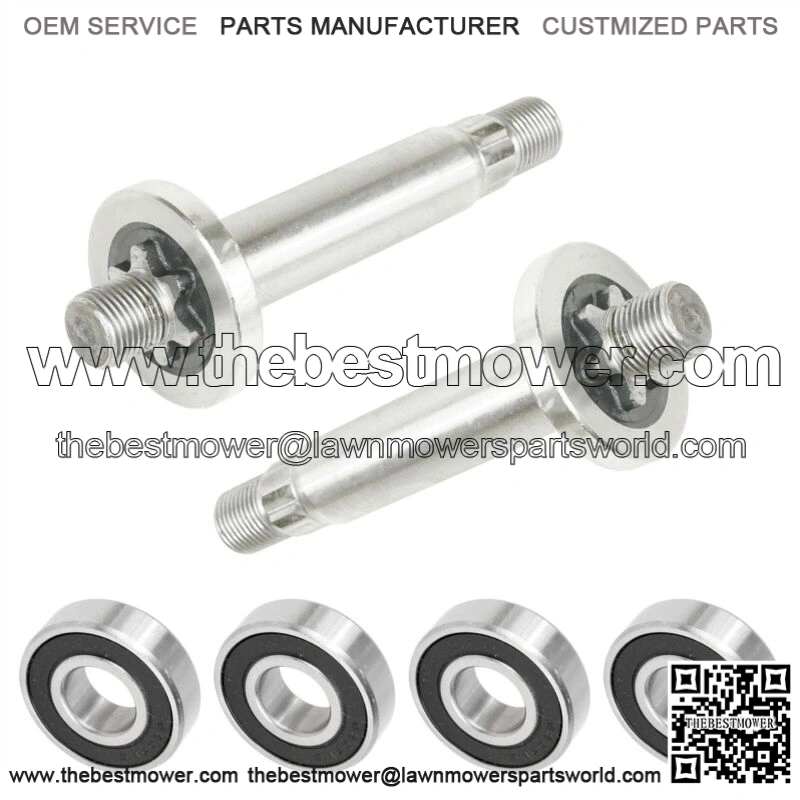 2 Spindle Shaft w/ Bearings for MTD Cub Cadet 7380927 738-0927