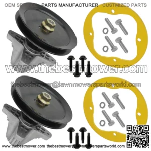 2 Spindle Assembly w/ Deck Ring for MTD Troy Bilt 918-05078A 618-05078A 285-167