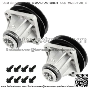 2 Spindle Assembly W/ Pulley Bolt For MTD 618-0111 618-0116 918-0116 918-0111