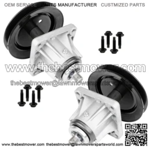 2 Spindle Assembly W/Bolt For Cub Cadet 618-0660 918-0660 618-0660A 918-0660A