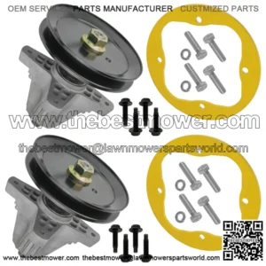 2 Spindle Assembly w/ Deck Ring For MTD Troy Bilt 918-06991 618-06991 91806991