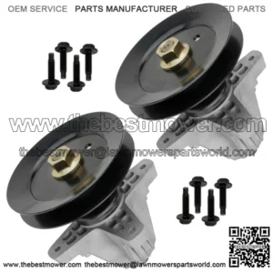 2 Spindle Assembly With Pulley 54" Deck For Cub Cadet RZT-L54 L54Kh L54Kw