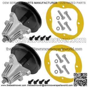 2 Spindle Assembly w/ Deck Ring For MTD Husqvarna 918-06989 91806989 618-06989