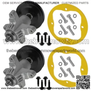 2 Set Spindle w/ Deck Ring for Cub Cadet ZLT8000 GT1054 GTX1054 LGT1054 LGTX1054