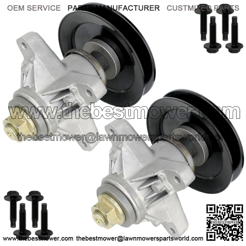 2 Set Spindle Assembly W/Pulley For MTD Cub Cadet 91804129 618-04129 918-04129 B