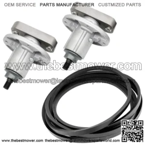 2 Kit for John Deere Spindle Gy20785 Gy20050 285093 Belt GX20305 Gy20571 265828