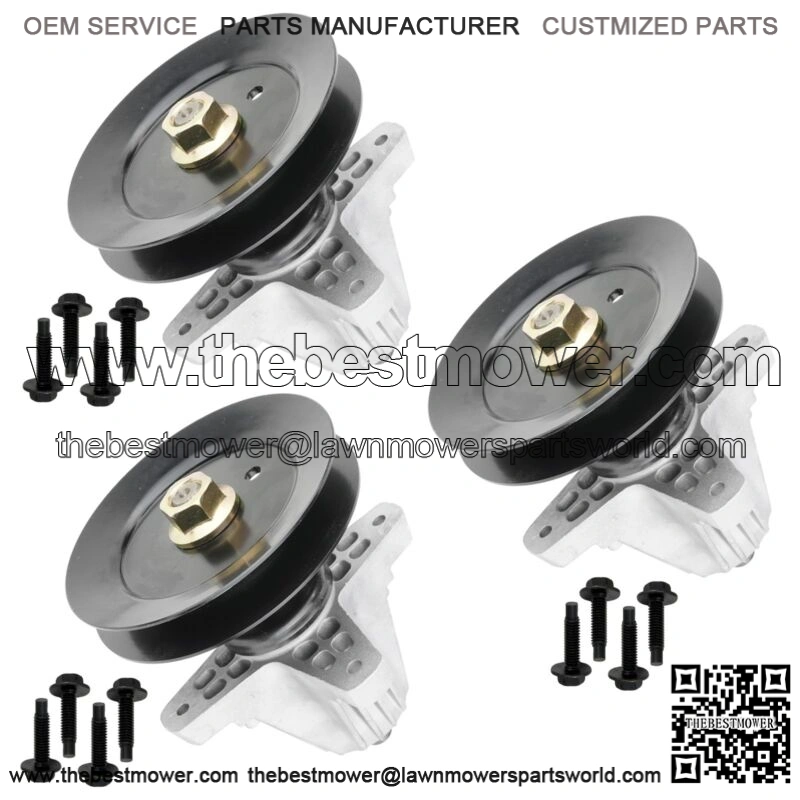 3 Spindle Assembly W/Pulley Bolt For Cub Cadet S54 S54Kh S54Kw With 54" Deck
