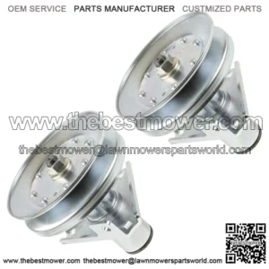 2 Spindle Assembly fits John Deere LT166 LT180 AM128048 AM126112 48" Deck