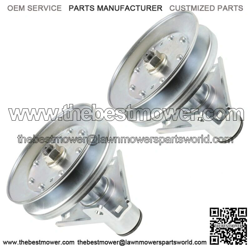 2 Spindle Assembly fits John Deere LT166 LT180 AM128048 AM126112 48" Deck