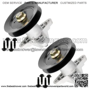 2 Spindle Assembly W/Pulley Bolt For MTD Z6600 2014 / Zt-L54 Ztl54 2014