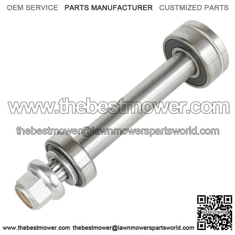 Spindle Shaft w/ Bearing Nut for Husqvarna LT100 LT112 LT120 LT125 532137646