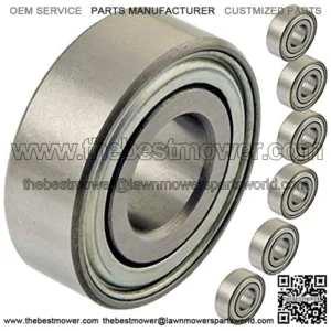 HD Switch - 6 Pack - Z9504-RST Lawn Mower Spindle Bearing 3/4" Bore fits John Deere JD9236 JD9296 204BBAR P204RR6 Z9504RST Z9504 w/ C3 Clearance for Lawnmower Spindle Bearings & HIGH Temp Grease
