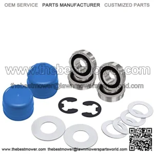 ID 3/4" Lawn Mower Front Wheel Bearings Kit, Compatible with Craftsman, Sears, AYP, Poulan, Jonsered, Weed, Eater Roper,Murray,Noma,John Deere 9040H,532009040,532124959,5920H,9040HR,9040N.