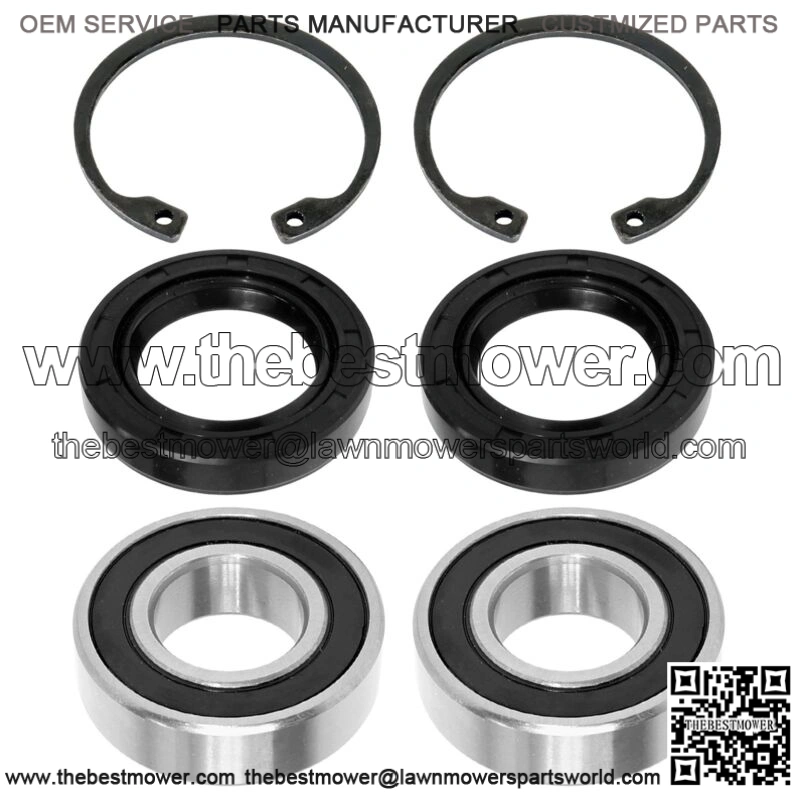 2 Rear Axle Drive Shaft Bearing Circlip Seal For Kawasaki Mule 550 KAF300C 97-04 (For: Kawasaki)