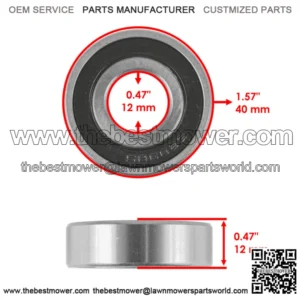 4 Spindle Ball Bearing for MTD 9410124 9410600 7410124 / Husqvarna 532110485