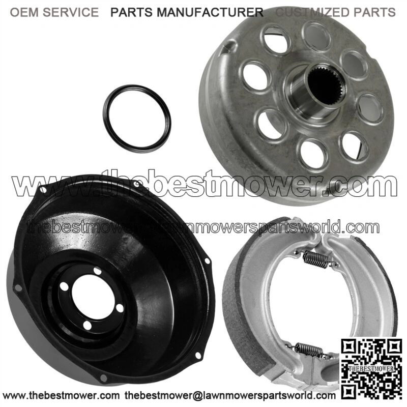 Rear Brake Drum for Honda TRX300FW FourTrax 300 4X4 1988-1996 w/Cover Brake Shoe (Fits: Honda)