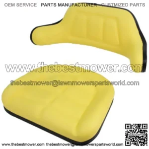 A-W103YL Yellow Wrap Around Seat Cushion Set - Fits John Deere Models