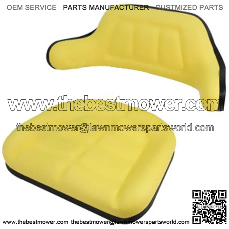 A-W103YL Yellow Wrap Around Seat Cushion Set - Fits John Deere Models
