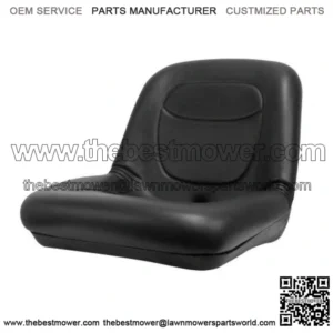 Black Low Back Seat Fits John Deere 1438GS 1542HS 1646HS 1742HS 1742GS