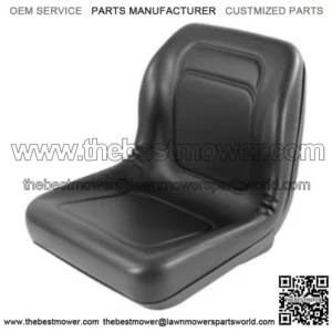 HIGH BACK BLACK SEAT FITS 650,750,850,950,& 1050 Fits John Deere COMPACT TRACTOR