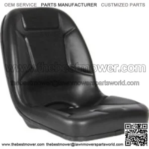 High Back Black Seat Fits John Deere 650 750 850 950 & 1050 Compact Tractor