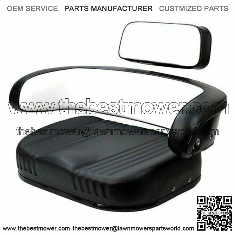 Seat 3-Piece Set Vinyl Black/White Fits International 856 1466 766 1066 706 966