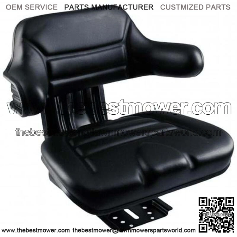 S830685 Wrap-Around Seat, Black Vinyl w/ Mechanical Suspension Fits Kubota