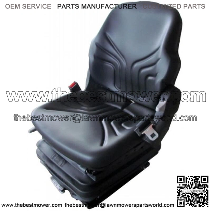 S8301452 Grammer Mid Back Seat, Black Vinyl w/Mechanical Suspension -Fits Kubota
