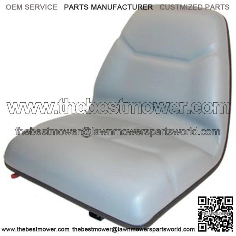 A-TMS111GR Michigan Style Seat w/ Slide Track Deluxe Cushion - GRY