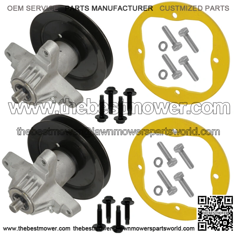 2 Spindle Assy w/ Deck Ring For MTD 918-04456B 918-04456 918-04461A 618-00456A