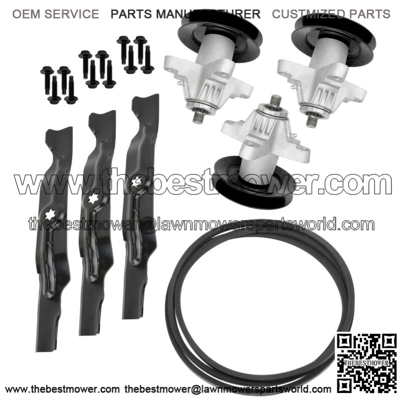 50" Spindle Blade Belt Pulley Rebuild Kit fits MTD Cub Cadet LGT1050 50" Deck