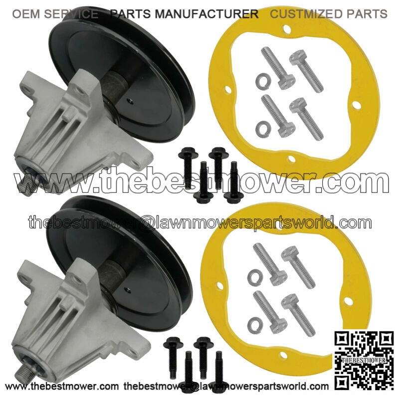 2 Spindle Assy w/ Deck Ring For MTD LT46 LX46 / 918-06977A 618-06977 618-06977A