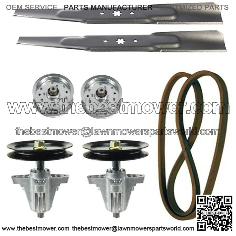 46" Mower Deck Spindles Blades Belt Idler Pulleys for Sears Craftsman LT2000