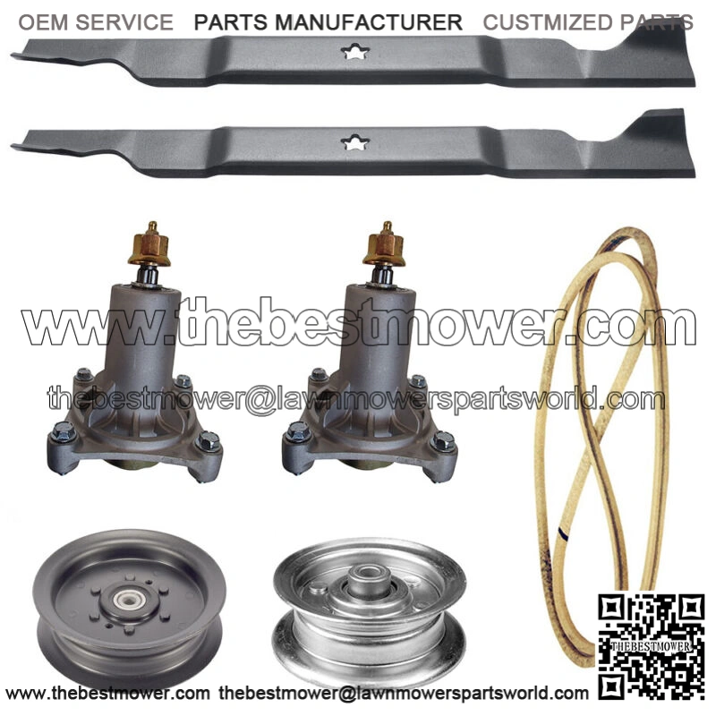 Rebuild Kit fits Sears Craftsman YT 4000 46" Mower Deck Spindles Blades Belt