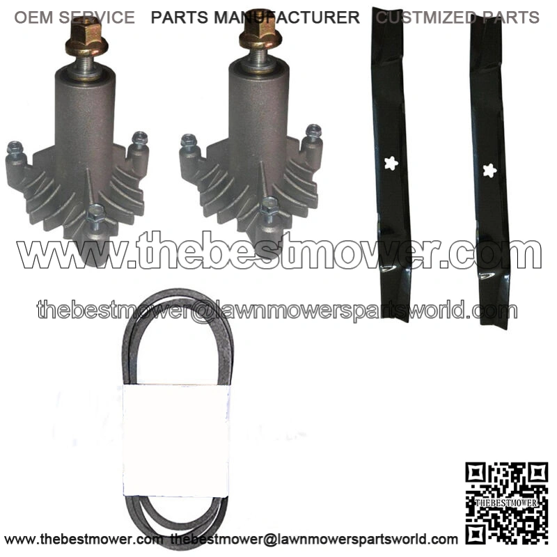 Riding Mower Mulching Blade Mandrel Belt Kit for Craftsman 130794 138971 128774