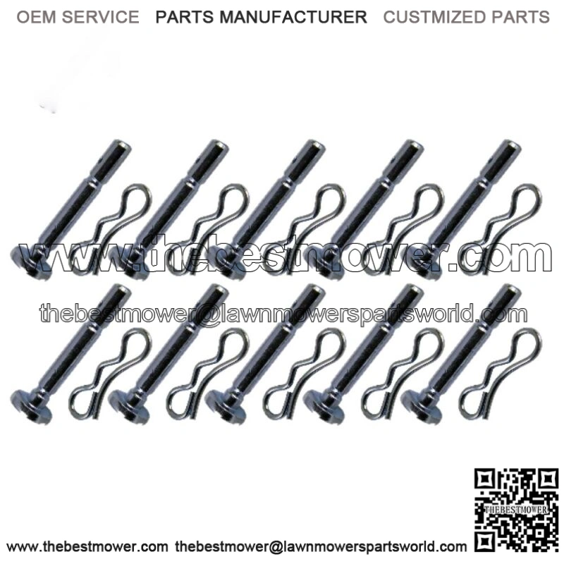 10PK Shear Pins/Cotter Replaces 738-04155 fits MTD Fits Cub Snow Blowers 1/4"x1-