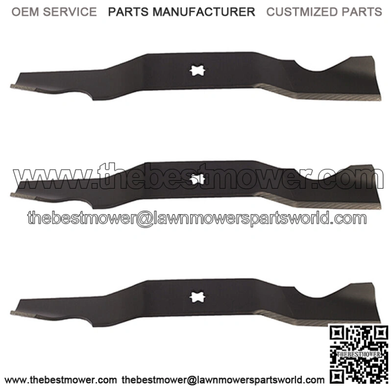 (3) Heavy-Duty Blades Fits Cub Cadet/MTD/Fits Toro 50" Mowers 742-04053 942-0405