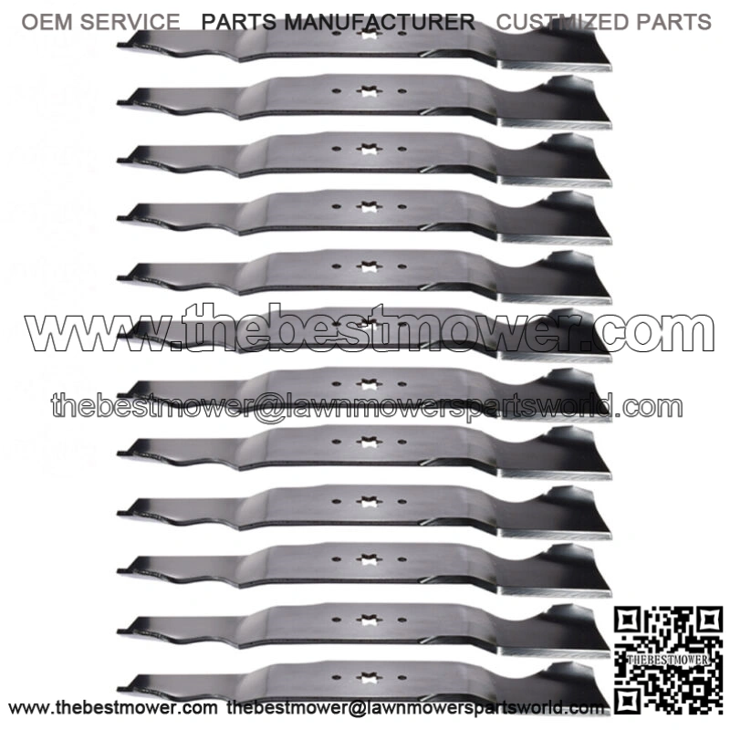 12PK Blades Fits Cub Cadet GT1054 GTX1054 GT1554 w/ 54" Deck 942-0677B