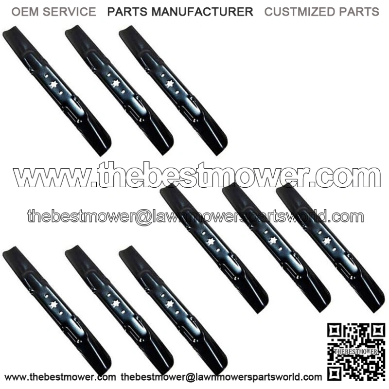 9Pk 14907 6 Point Star Blades Fits Cub Cadet 742-05056, 942-05056A