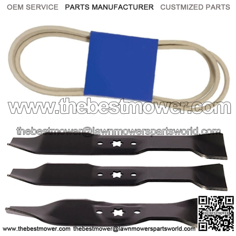Deck Belt Blade Combo Fits Cub Cadet LT1045 LT1046 46" 754-04153 942-0612A