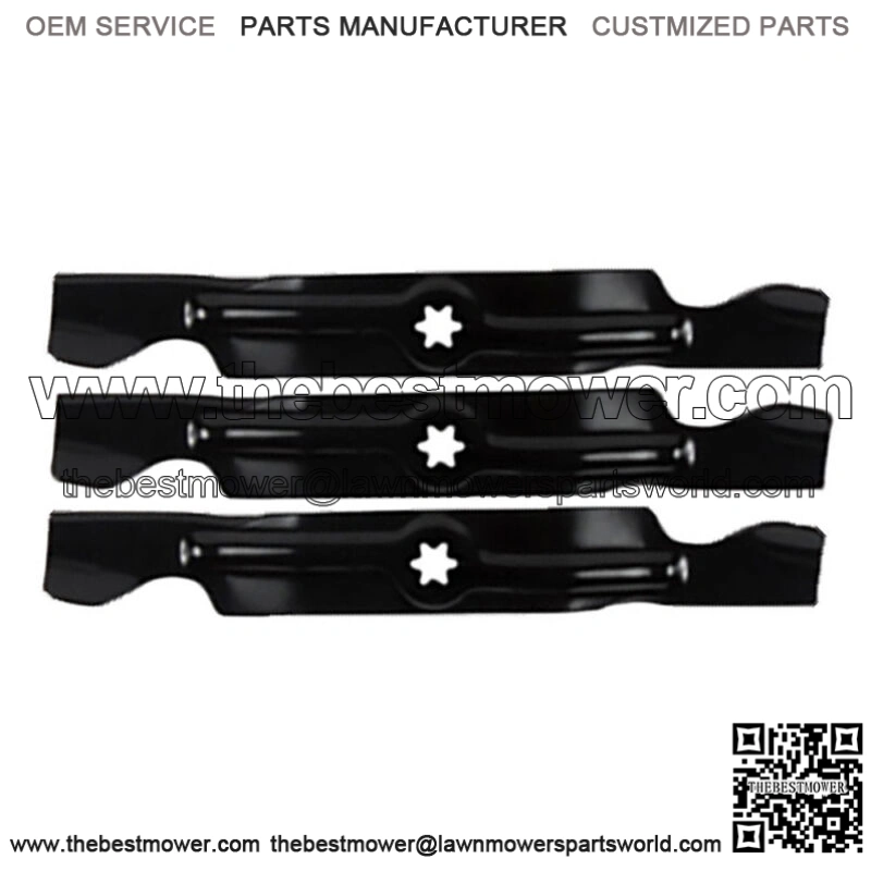 Three (3) 742-04053A 942-04053A Replacement 50" Cut Blades Fits Cub Cadet