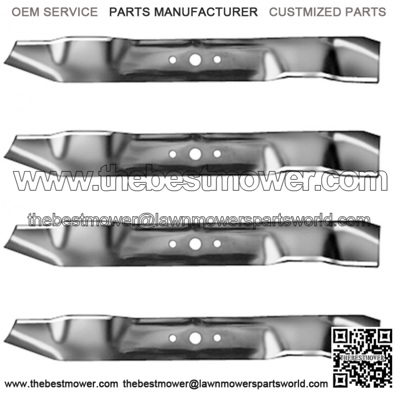 Set of (4) 742-04101 Mulching Blades Fits Cub Cadet Models: 2001 & Up