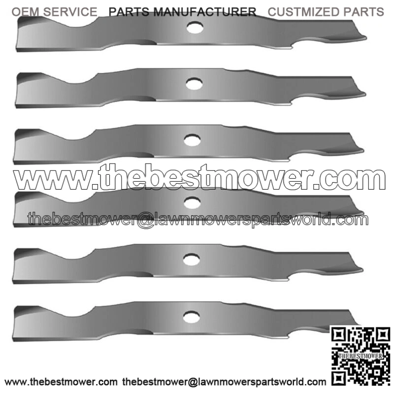 Six Heavy Duty Lawn Mower Blades Fits Cub Cadet LT1024 LT1024 LT1050 LT1050 1000