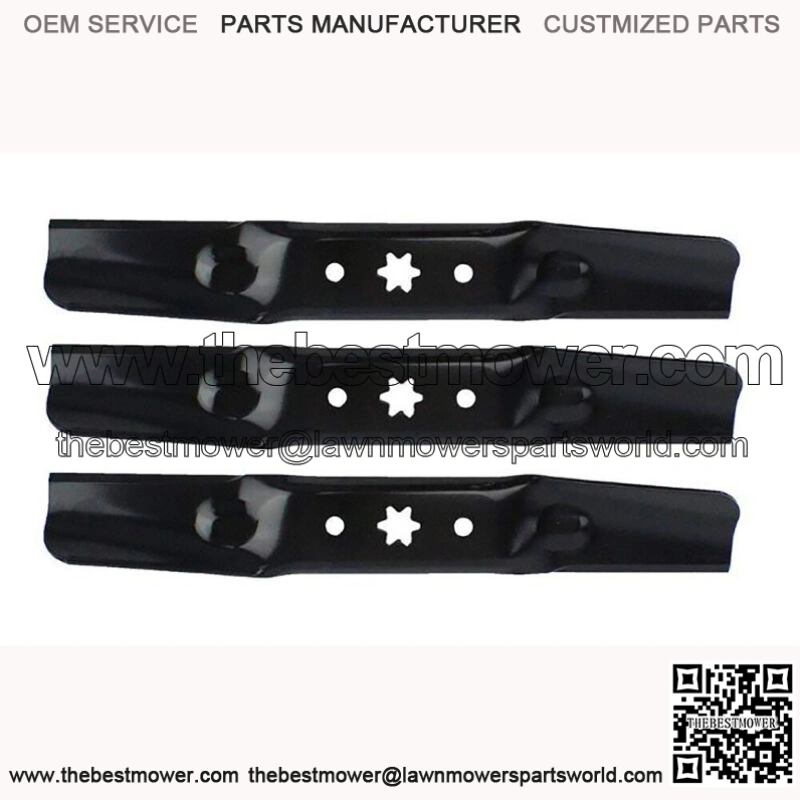 Three (3) Rotary Blades Fits Cub Cadet 942-05052A 742-05052A XT1/XT2 50" Dec