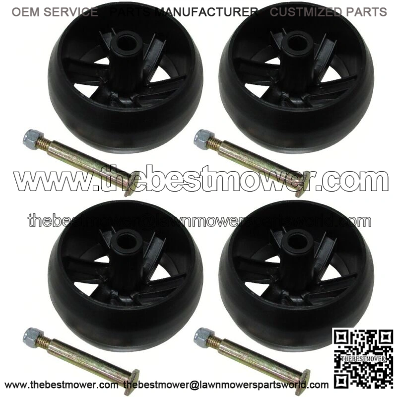 4 Deck Wheel with Bolts fits 174873 AYP Husqvanra Craftsman Poulan Fits Cub Cade